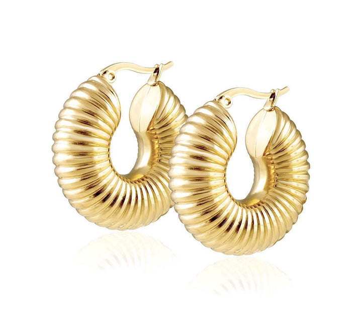 SAHIRA Robyn Hoops 1.2" Gold