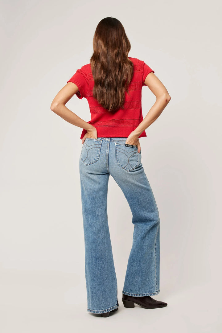 Rolla's Isla Knit Top Red