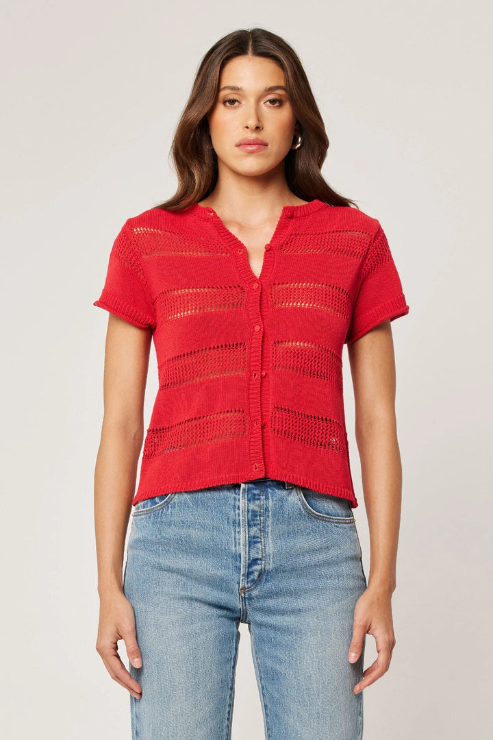 Rolla's Isla Knit Top Red