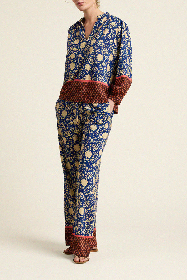 Birds of Paradis by Trovata Bailey Shirt in Shadowfield