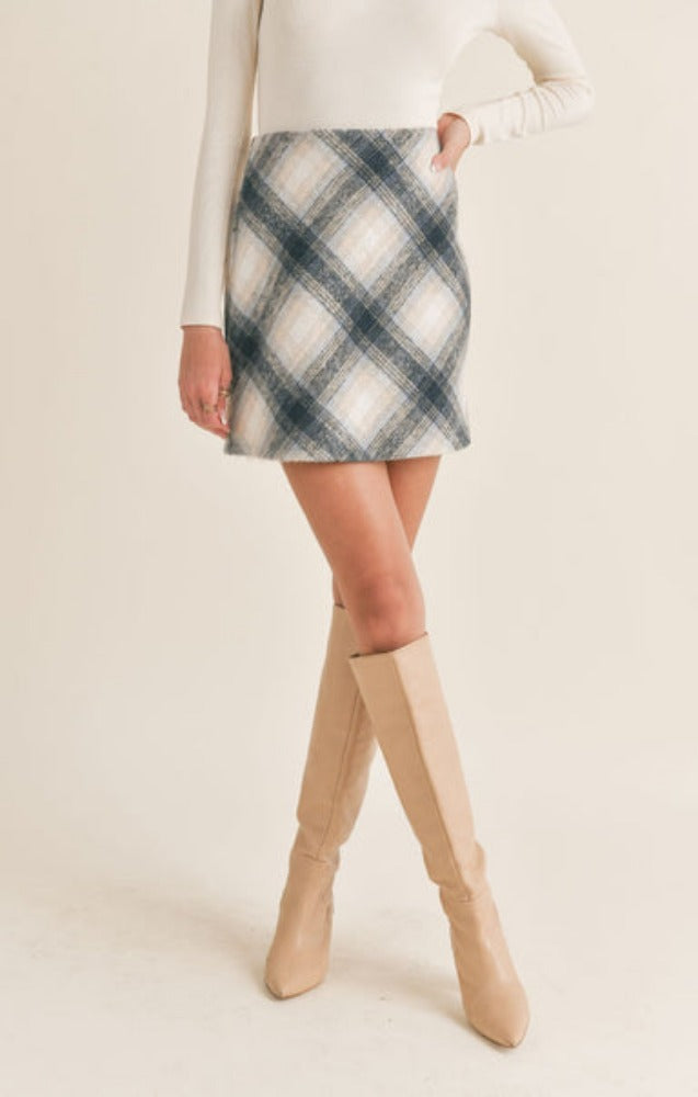 Spanx Perfect Mini Plaid Skirt