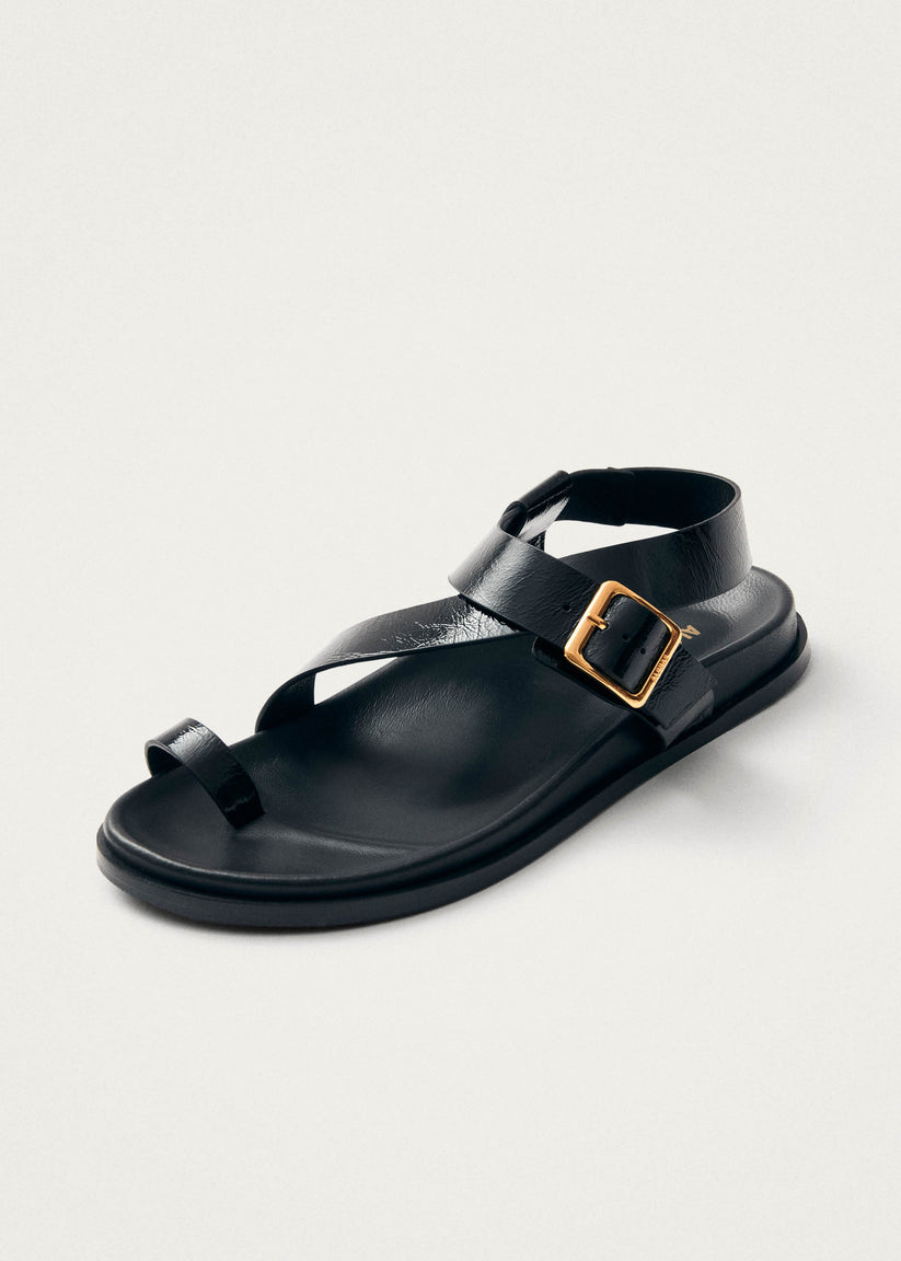 ALOHAS Siren Leather Sandals Black