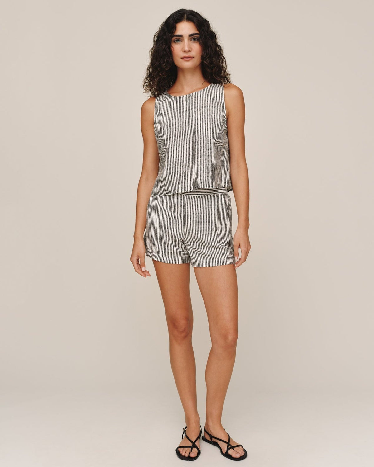 Bella Dahl Sleeveless Boat Neck Split Back