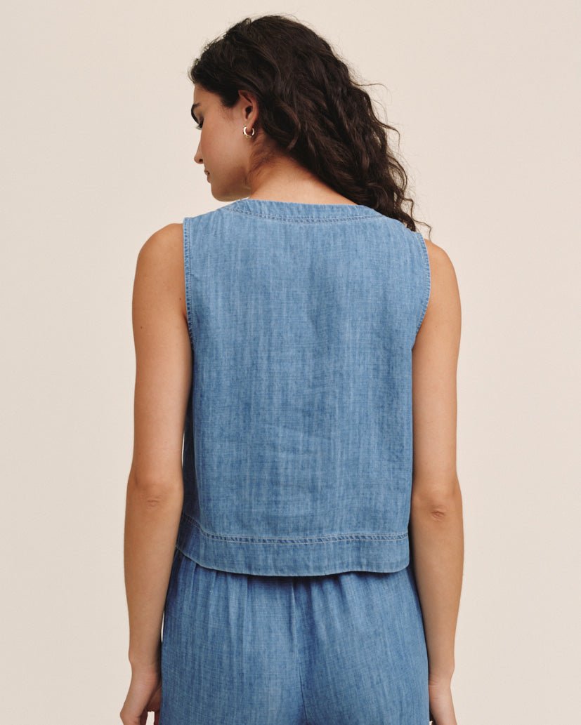 Bella Dahl Sleeveless Placket Pullover