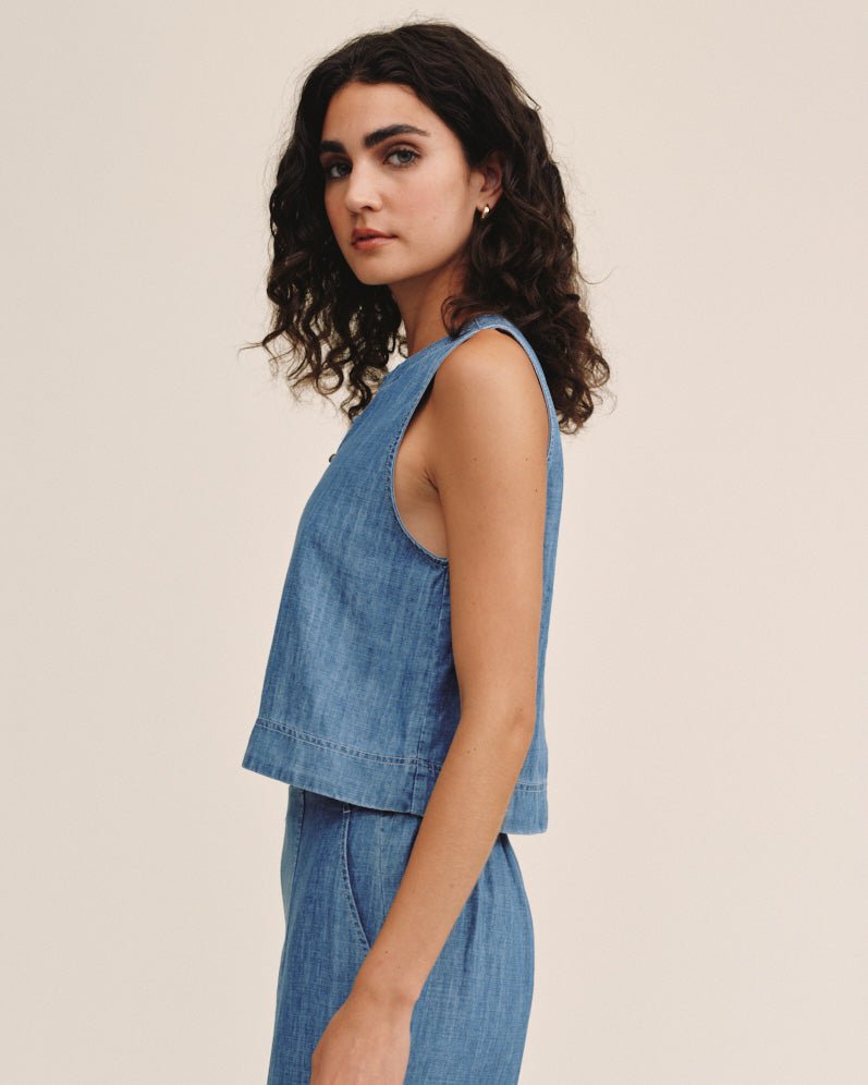 Bella Dahl Sleeveless Placket Pullover