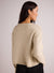 Bella Dahl Slouchy Sweater in Ivory Gold Shimmer