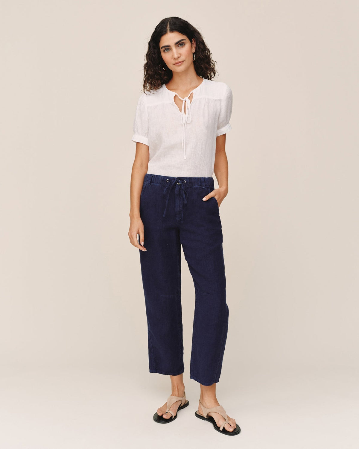 Bella Dahl Soft Barrel Zip Front in Nautical Night