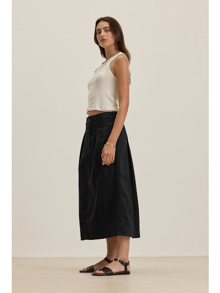 Velvet by Graham &amp; Spencer Lilian Pleated Denim Skirt