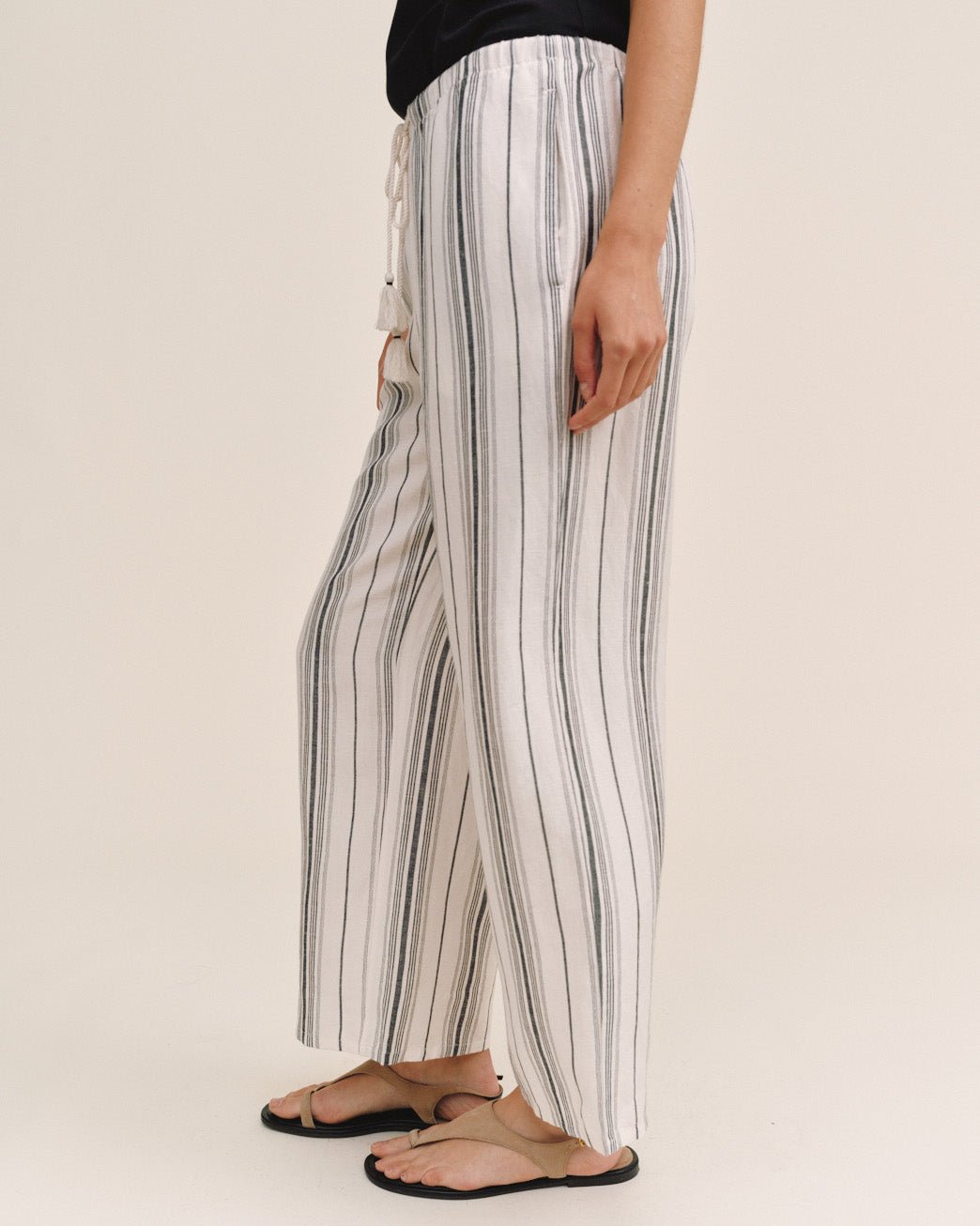 Bella Dahl Tassel Cord Drawstring Crop Pant