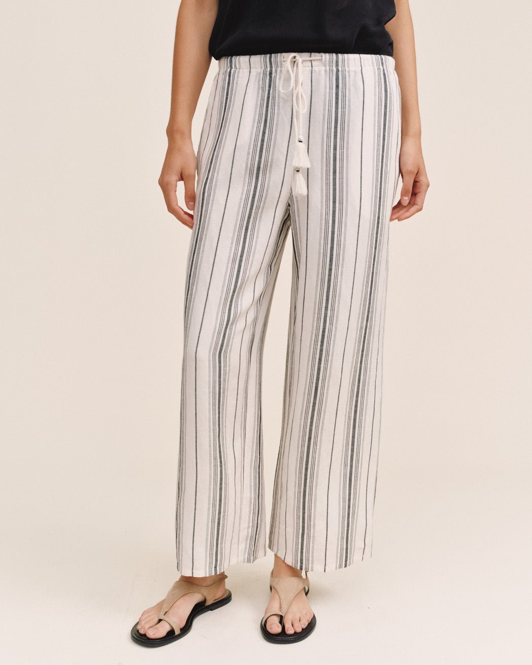 Bella Dahl Tassel Cord Drawstring Crop Pant