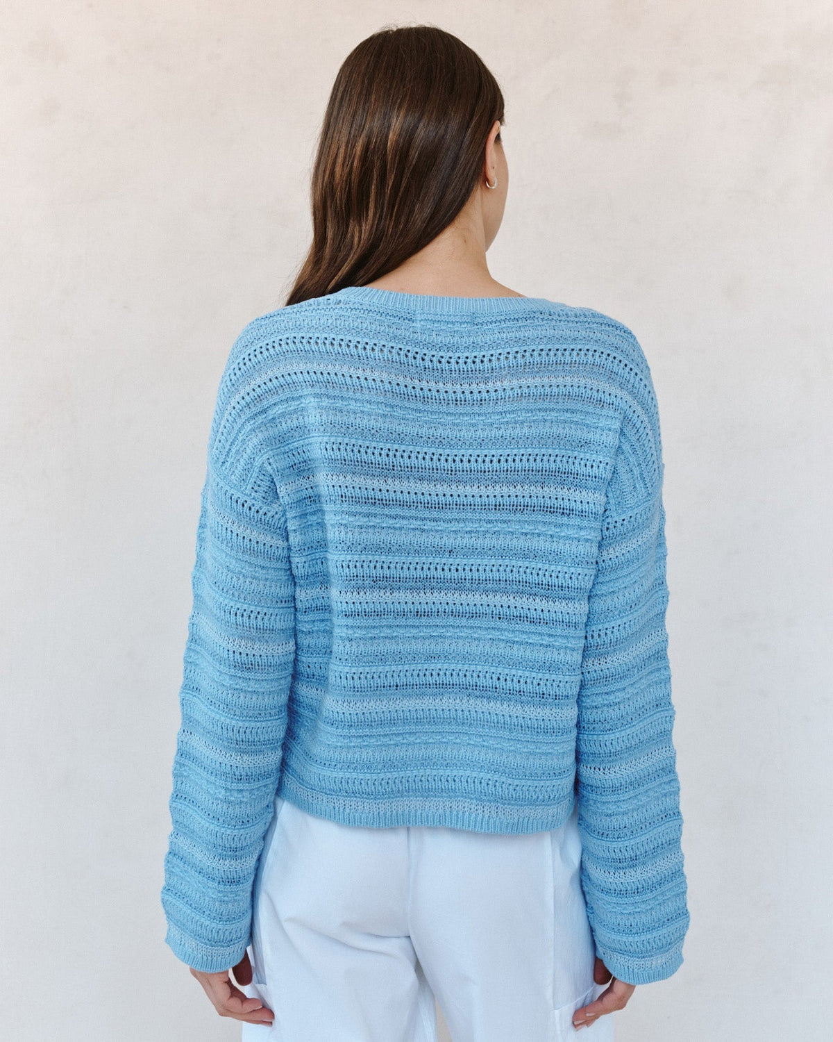 Bella Dahl Textured Crew Neck Sweater