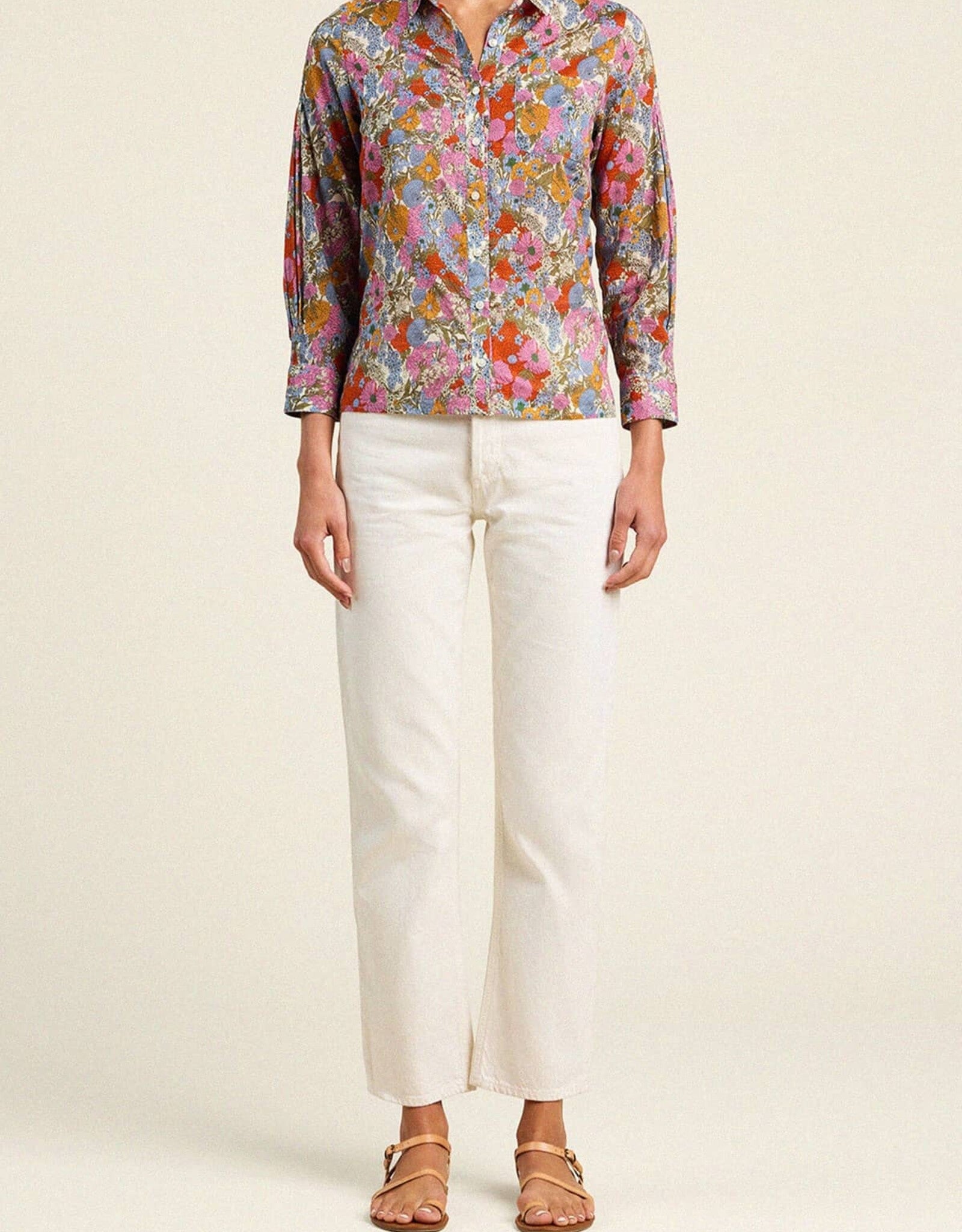 Birds of Paradis by Trovata Clara Blouse in Tilia