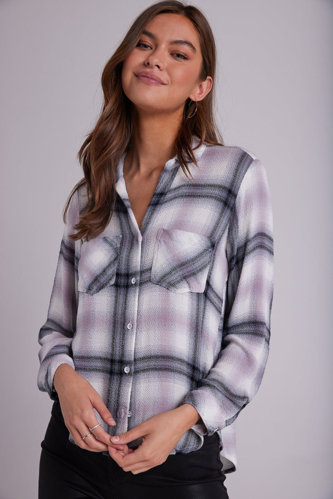 Bella Dahl Two Pocket Button Down Shirt