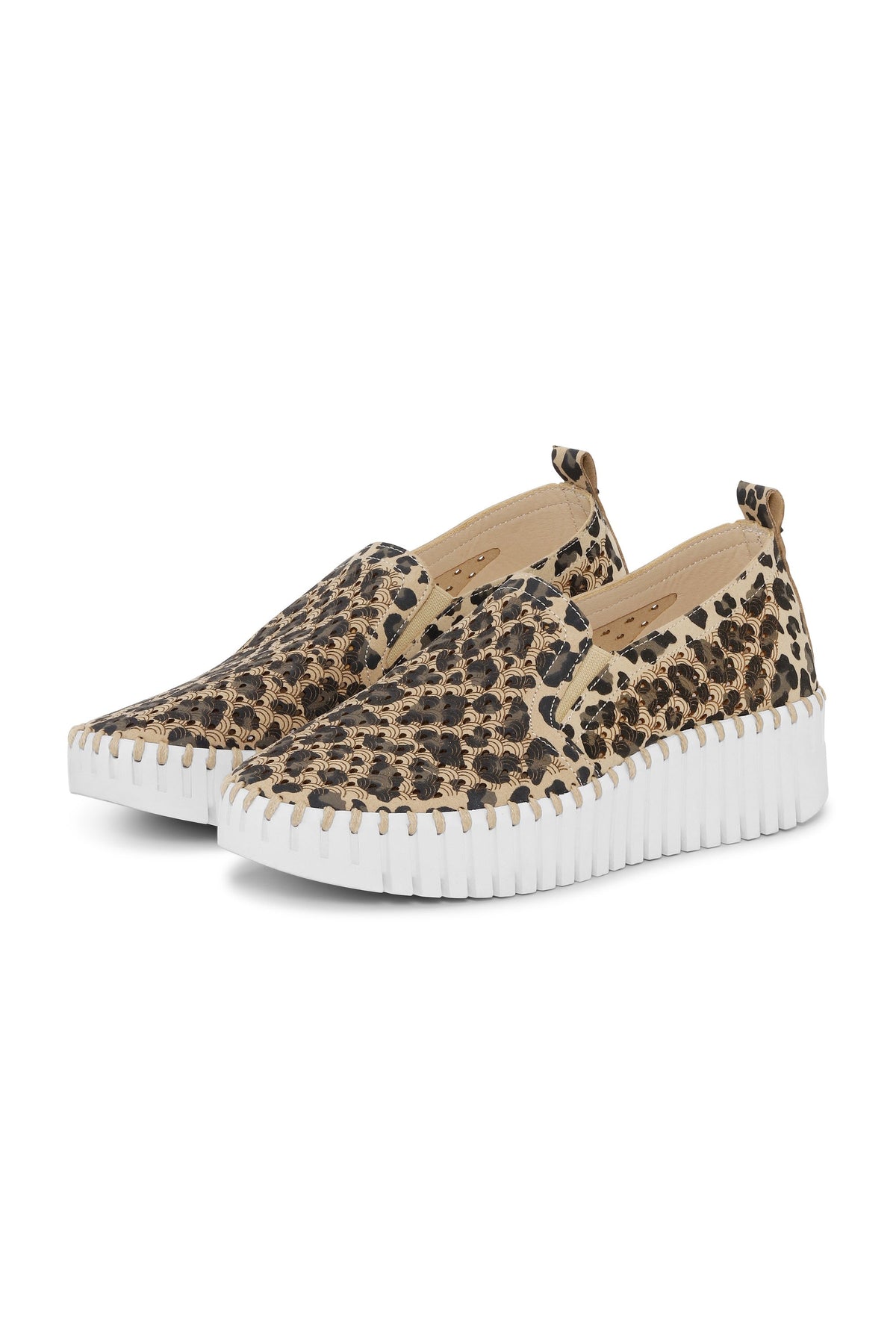Ilse Jacobsen Wedge Tulip Slip-On Leo Latte
