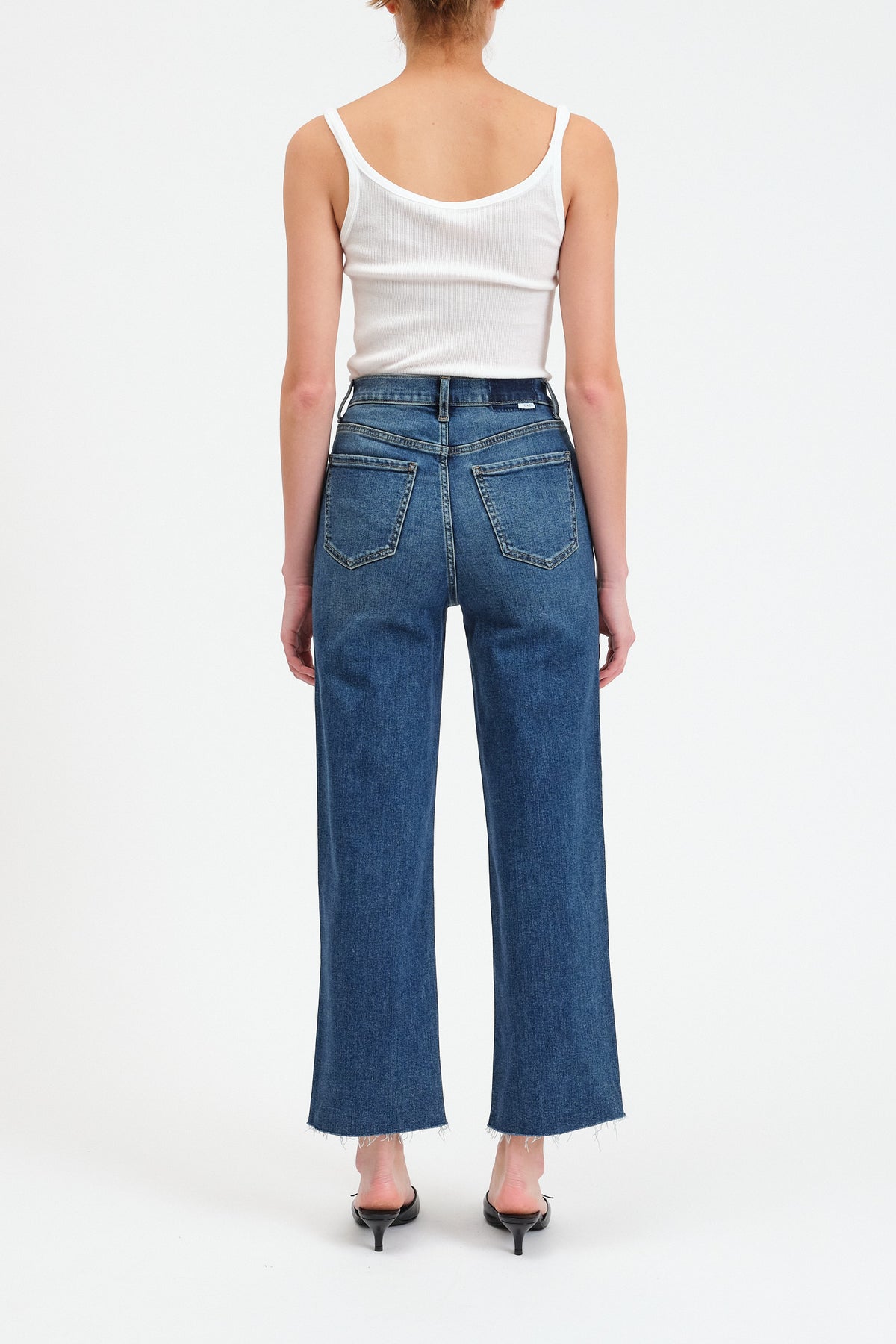 Daze Denim Pleaser High Rise Wide Ankle in Uptown