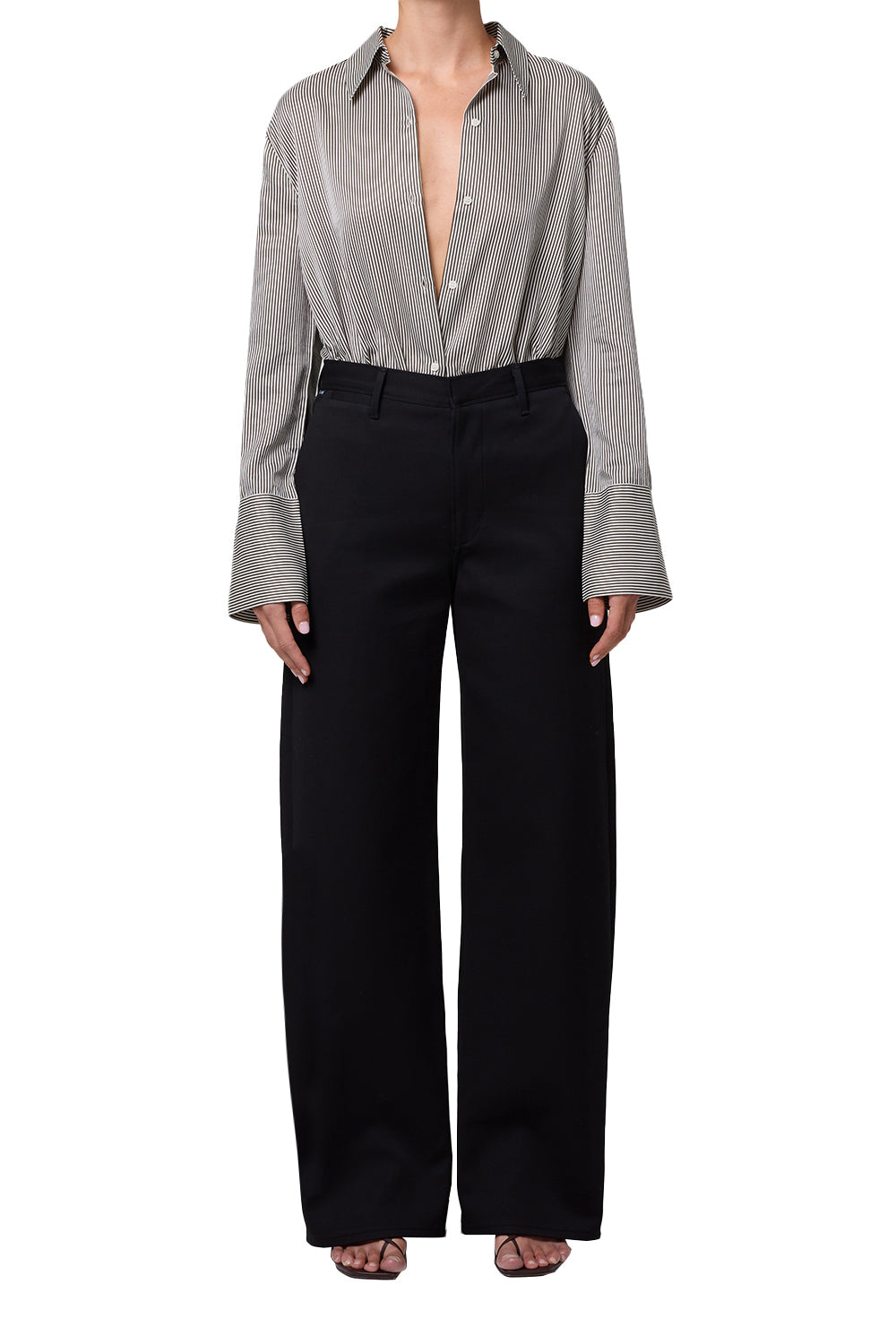 Citizens of Humanity Ayla Polish Trouser in Black