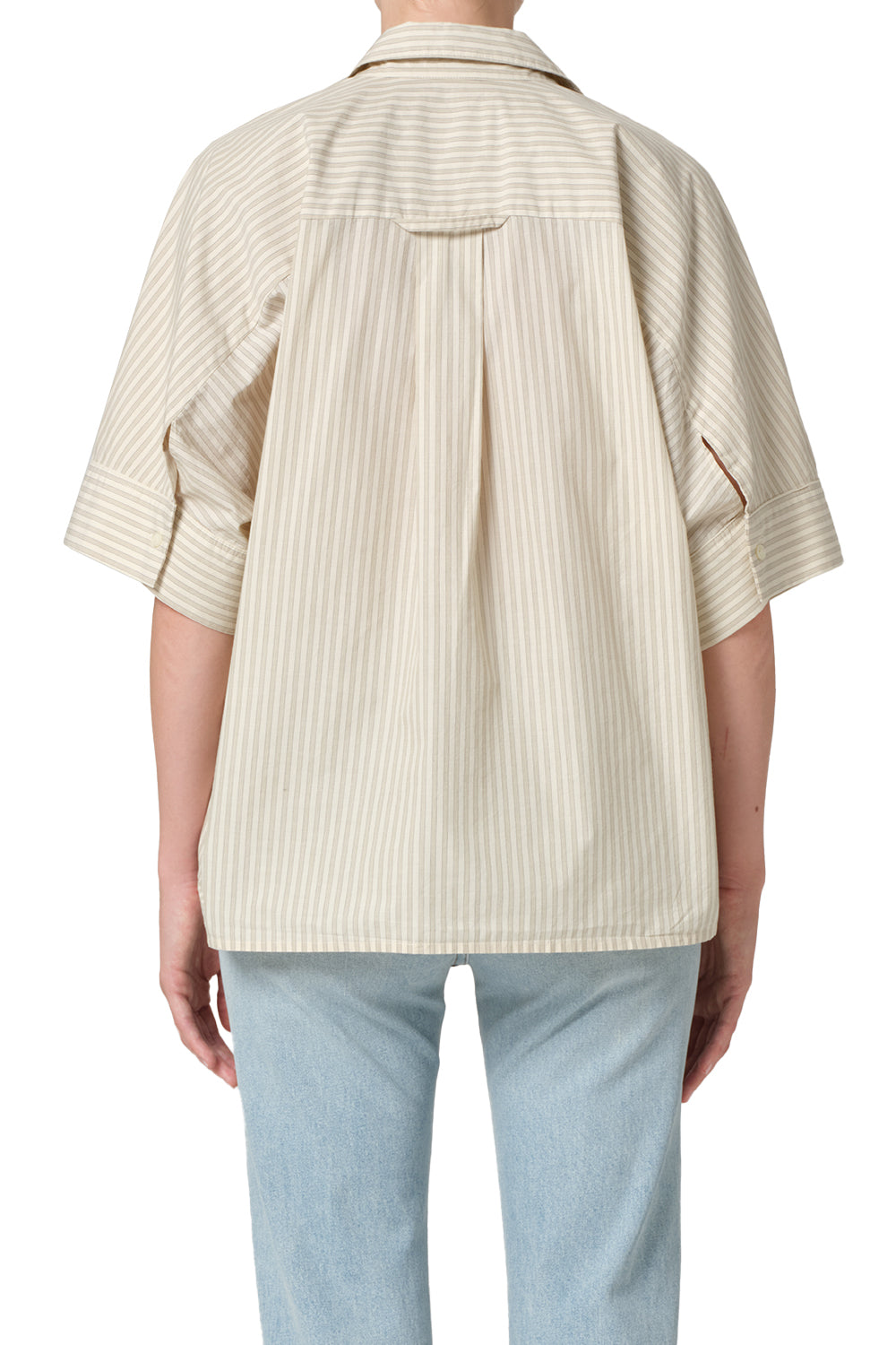 Citizens of Humanity Claire Origami Shirt in Ciro Stripe