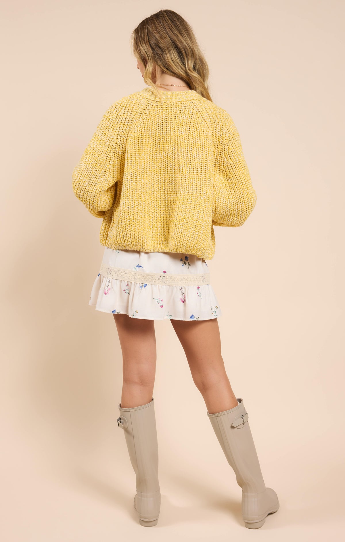 Sadie &amp; Sage Sunroof Half Buttoned Cardigan