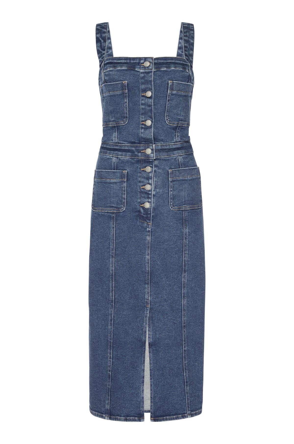 Good American Power Stretch Midi Dress Indigo909