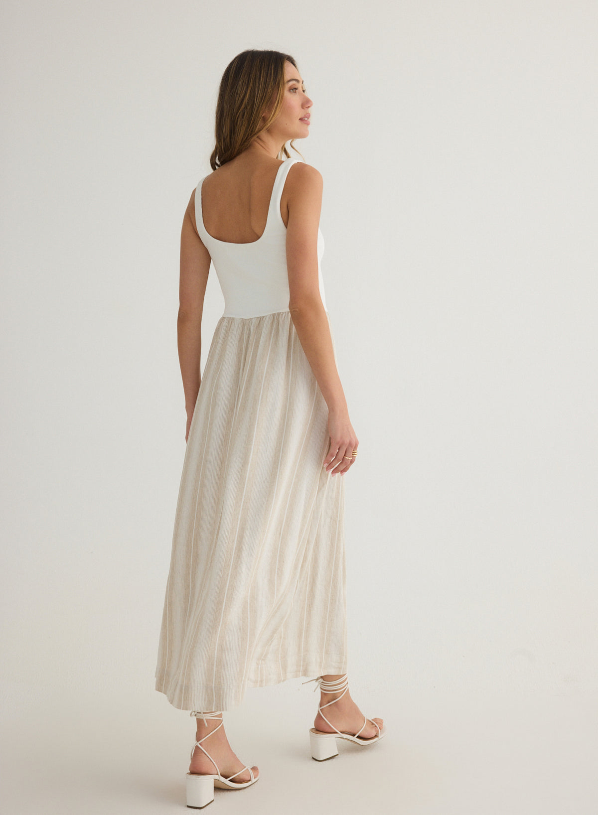Bella Dahl Sleeveless Knit Combo Dress