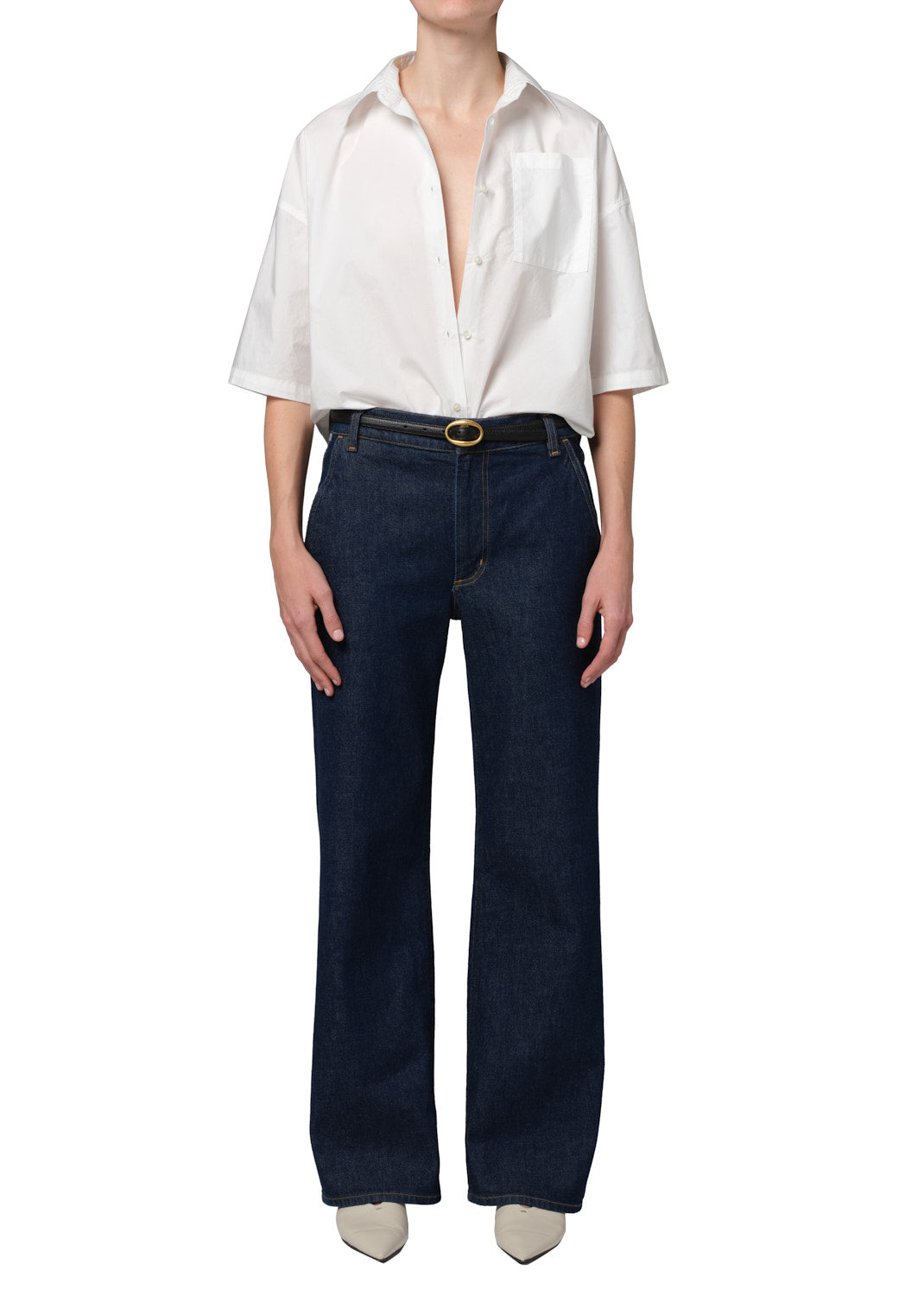 Citizens of Humanity Frances Cropped Cape Button Up