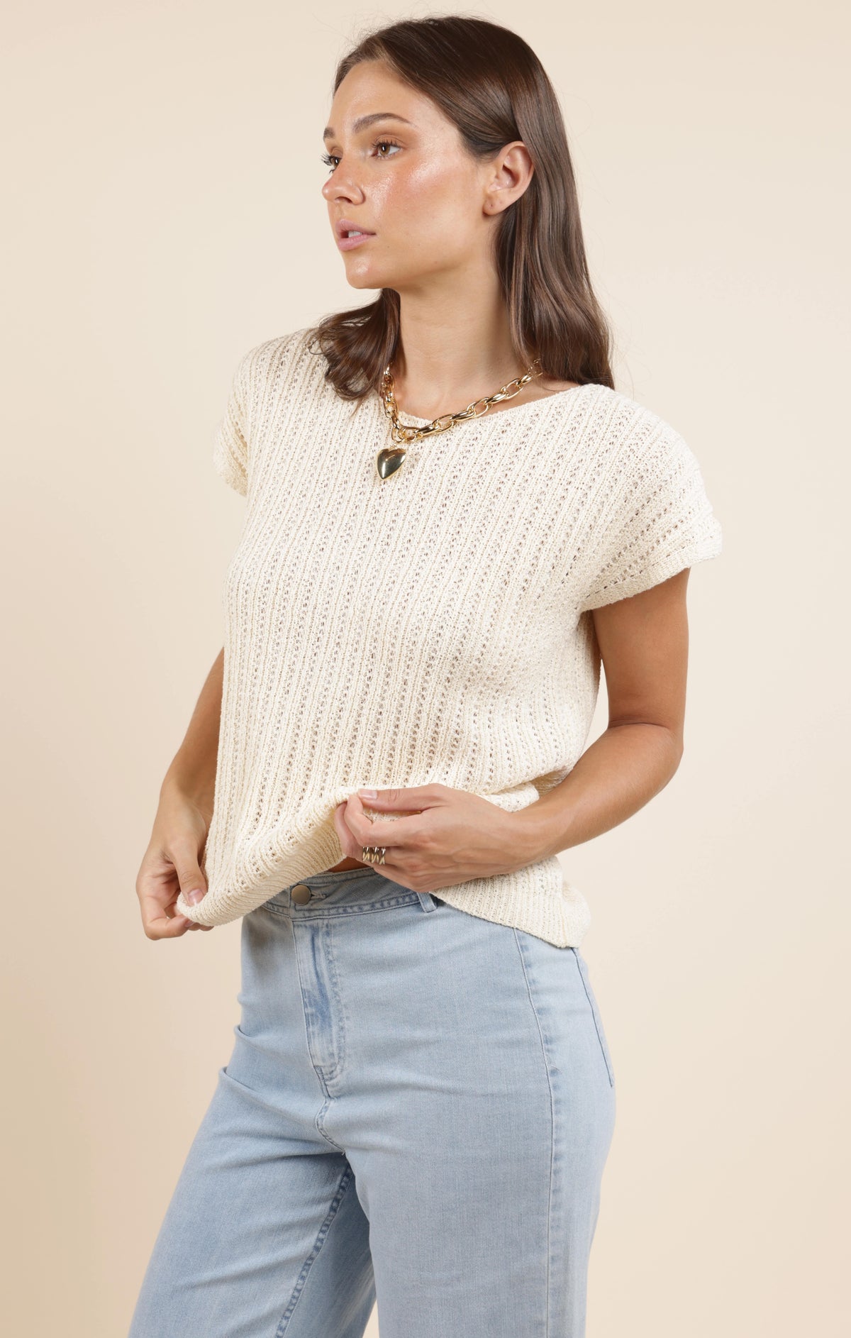 Sadie &amp; Sage Jolie Short Sleeve Sweater