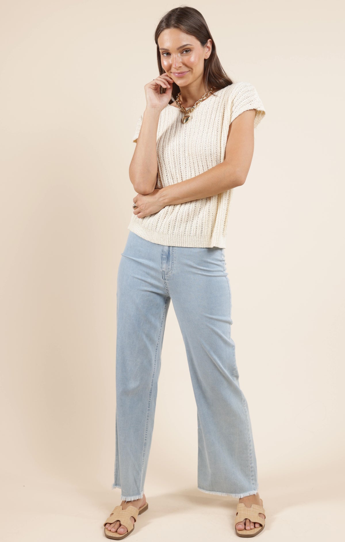 Sadie &amp; Sage Jolie Short Sleeve Sweater