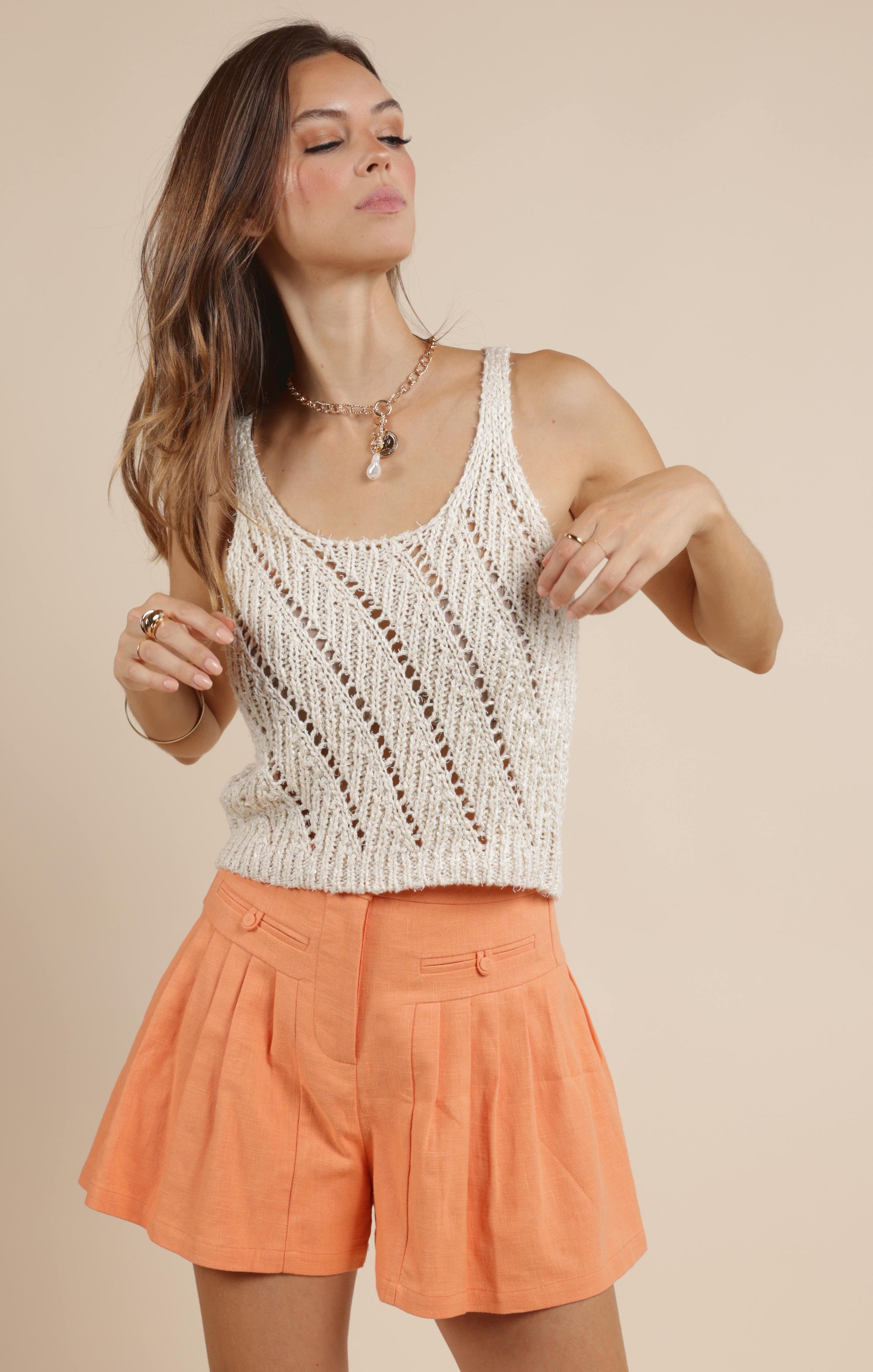 SAGE THE LABEL Coffee To Go Sweater Tank