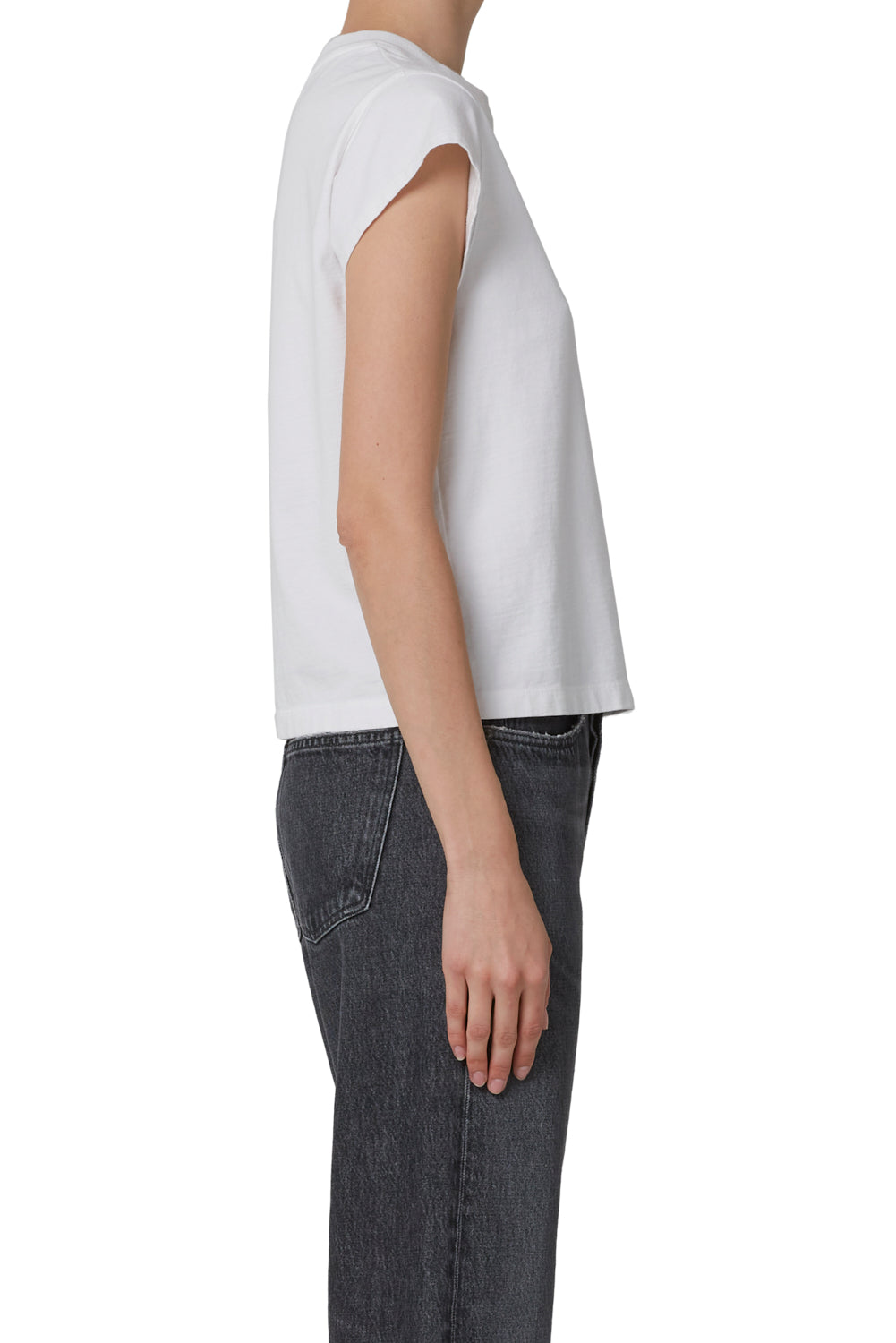 AGOLDE Long Line Bryce Cap Sleeve Tee