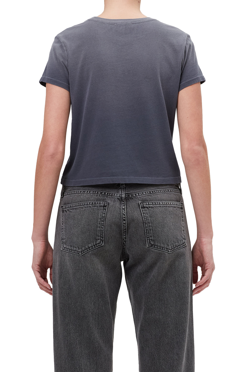 AGOLDE Adine Shrunken Tee in Windstorm