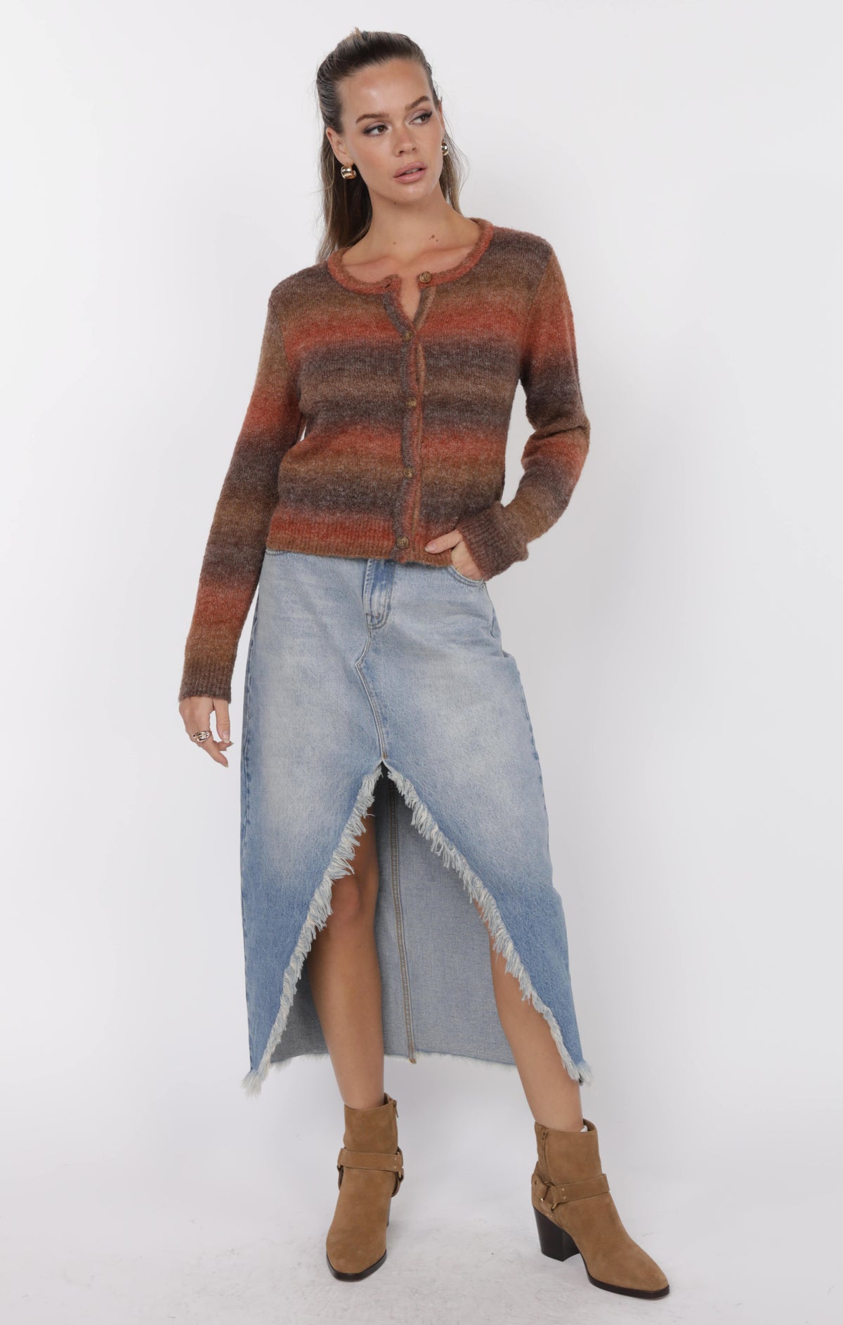 SAGE THE LABEL Harper Ombre Cardigan