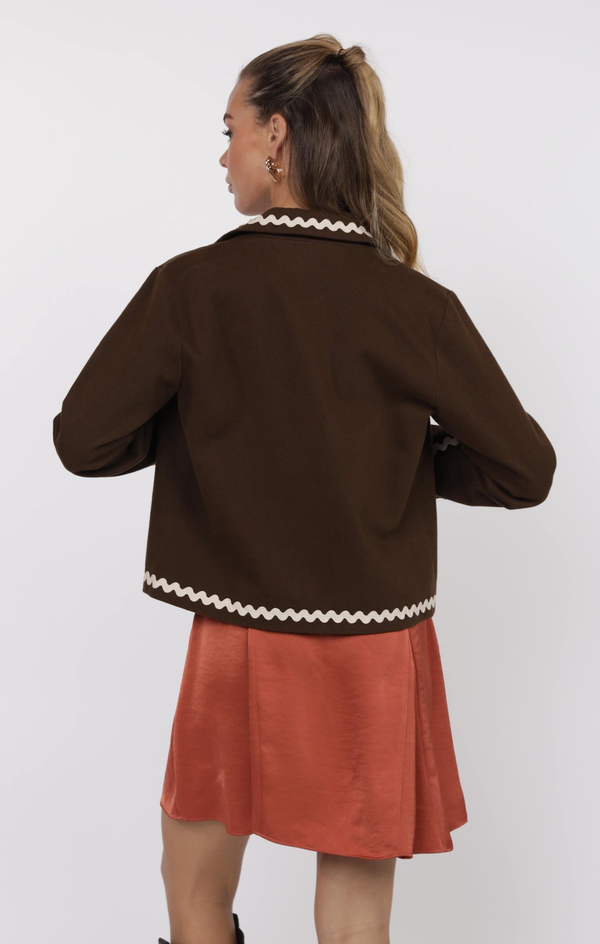 SAGE THE LABEL Speakeasy Embroidered Detail Jacket