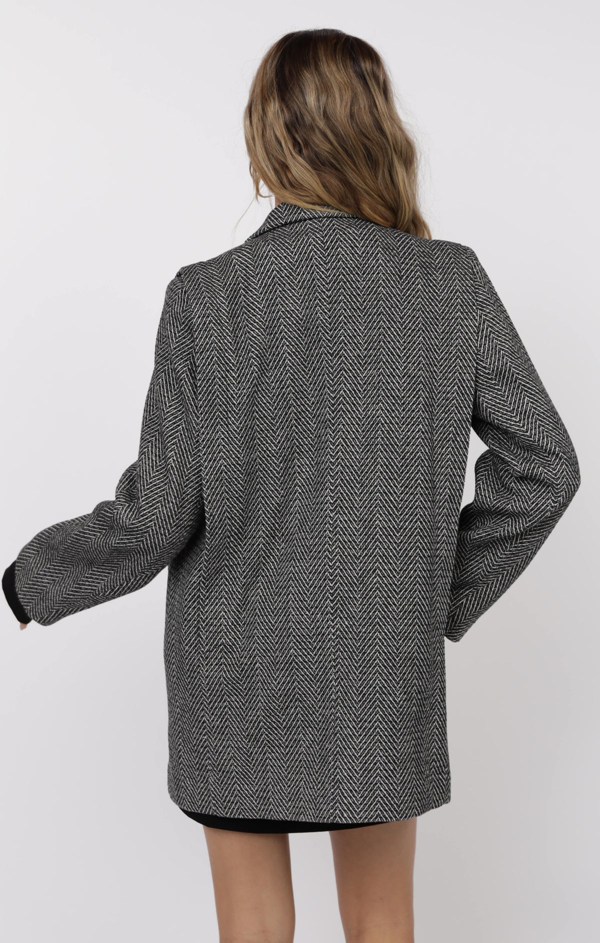 SAGE THE LABEL Femme Energy Shoulder Pleat Oversized Blazer Coat