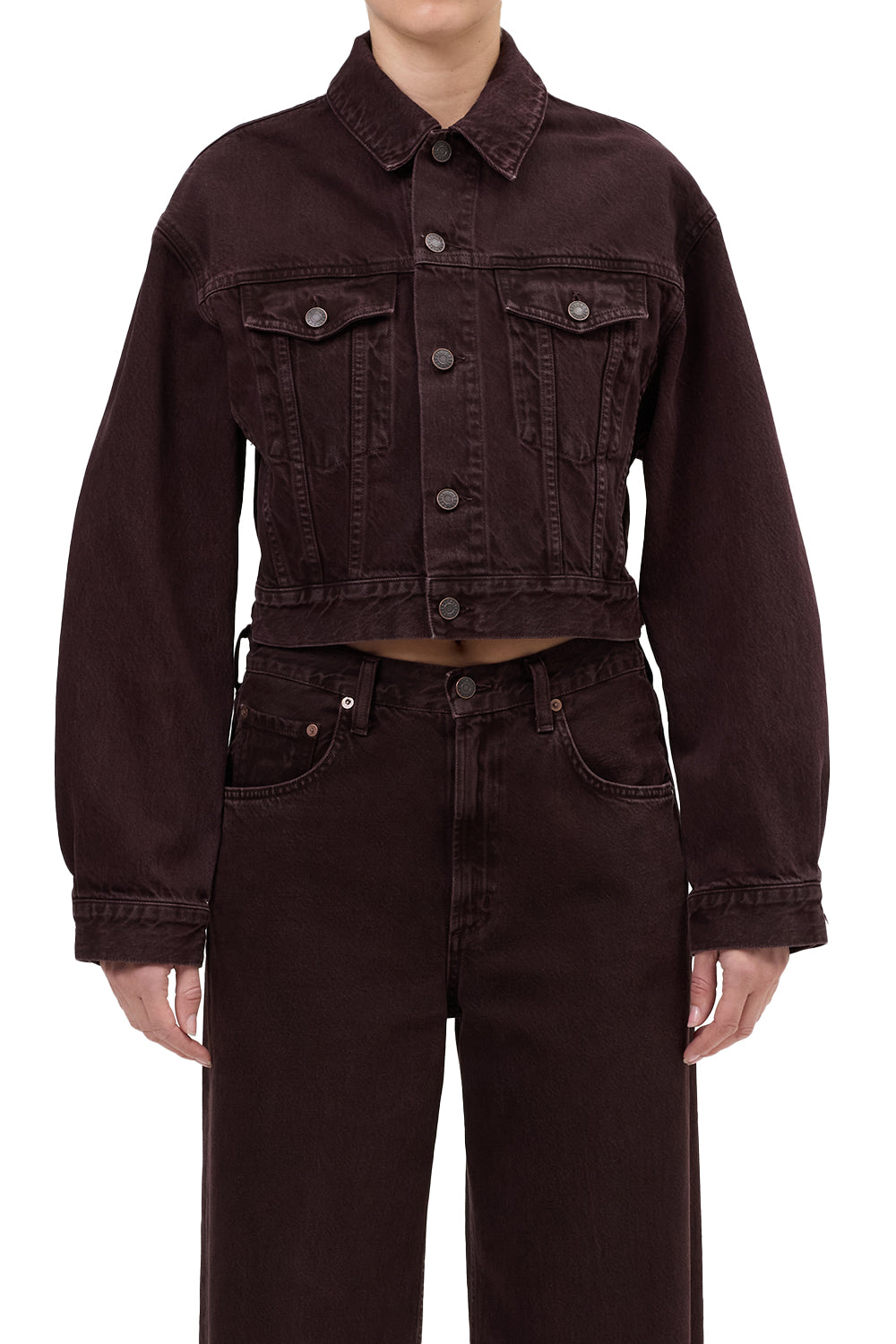 AGOLDE Radley Jacket in Sloe berry