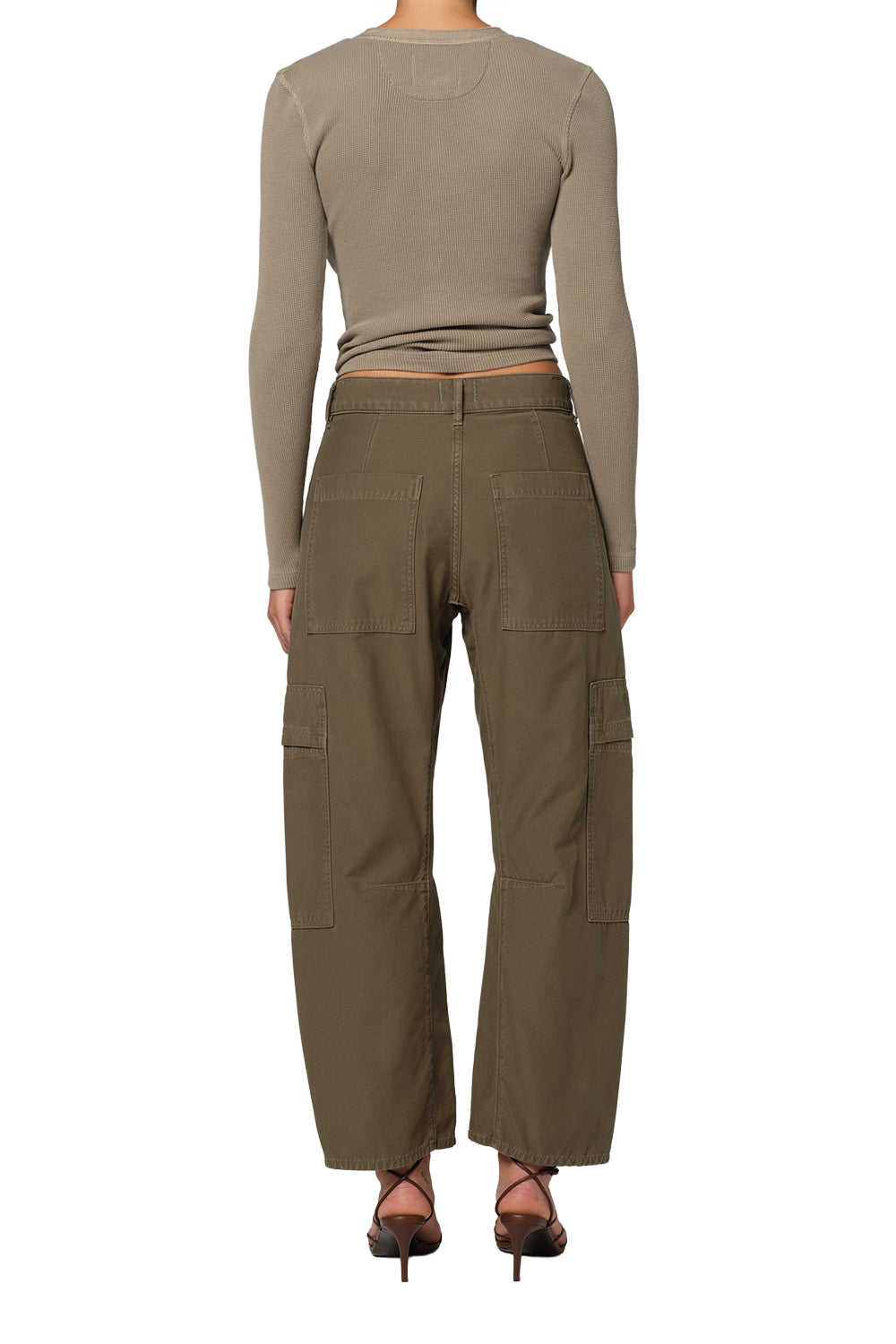Citizens of Humanity Marcelle Low Slung Cargo in Sateen Dogwood