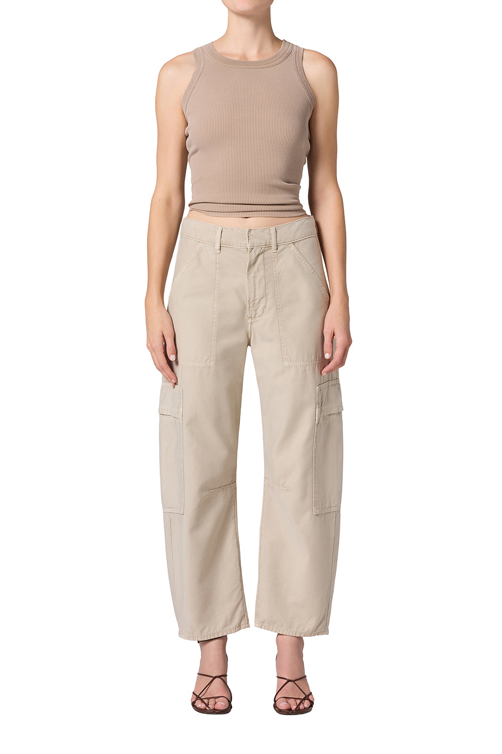 Citizens of Humanity Marcelle Low Slung Cargo in Sateen Burnished Quartz