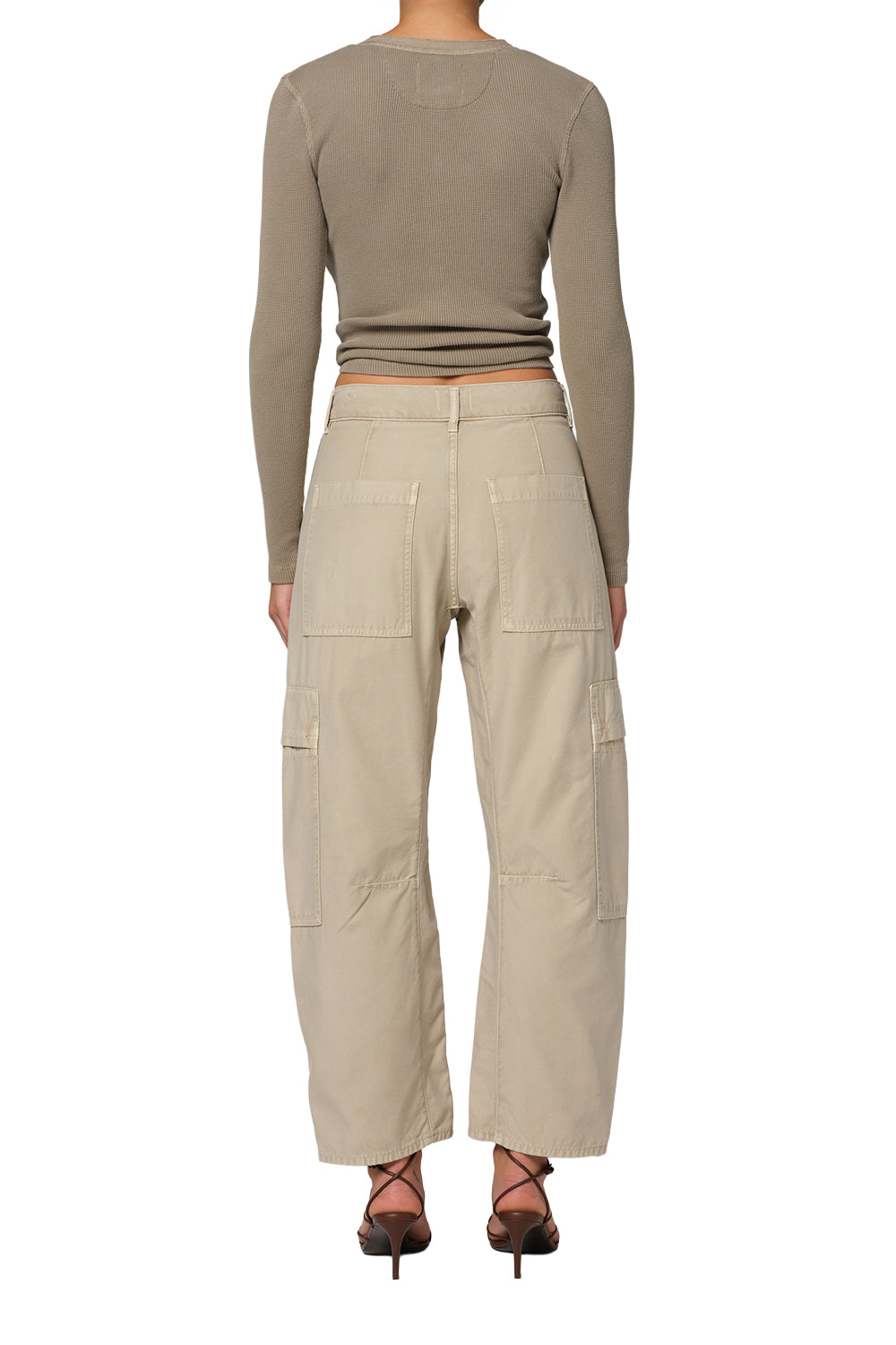 Citizens of Humanity Marcelle Low Slung Cargo in Sateen Burnished Quartz 