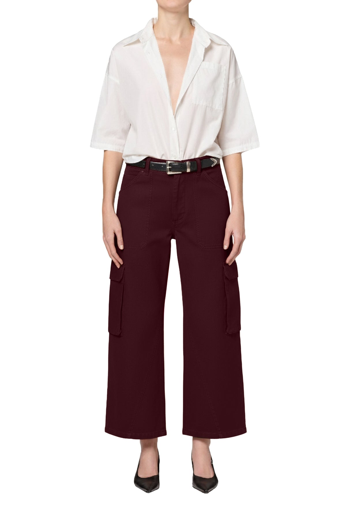 Citizens of Humanity Thassos Twisted Seam Utility Pant in Mahogany