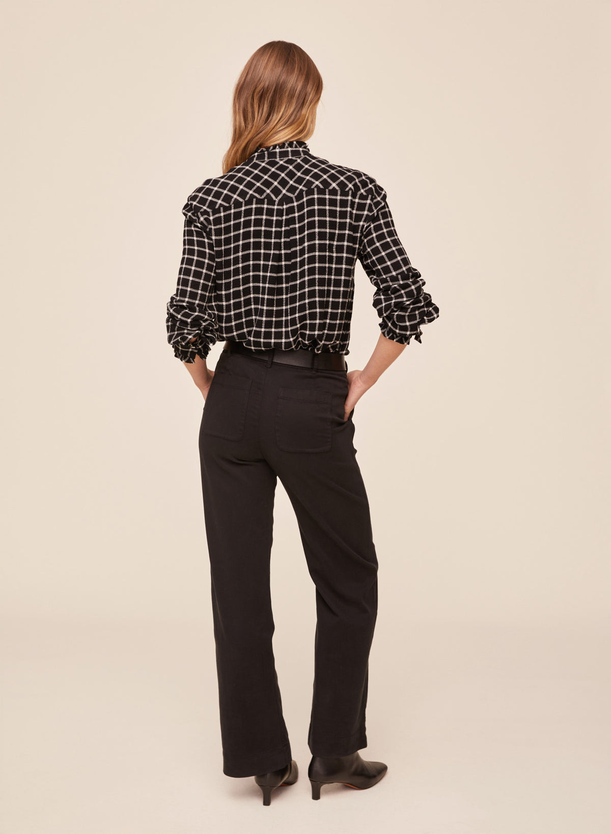 Bella Dahl Button Down Shirt with Ruffle Edges
