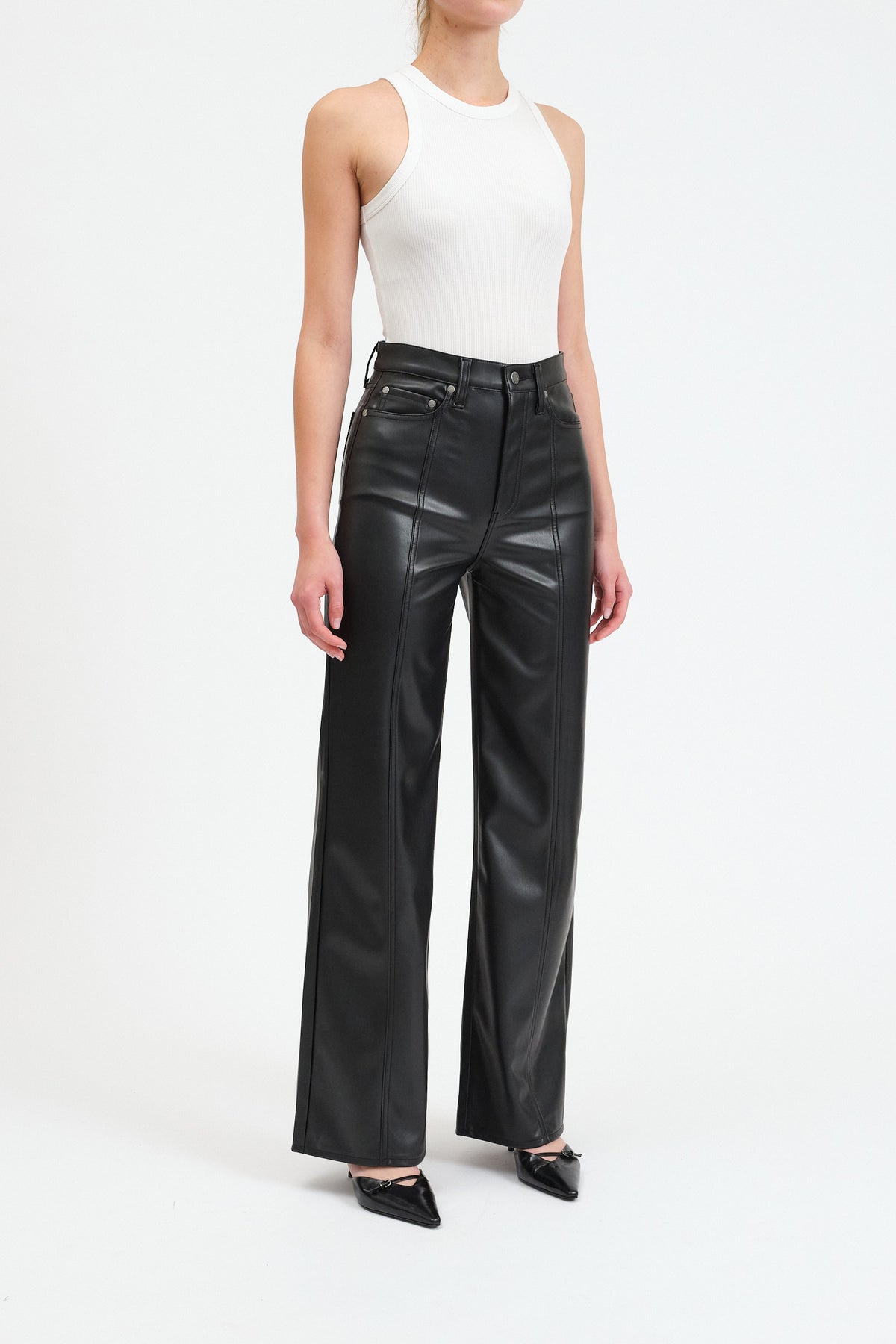 Daze Denim Far Out High Rise Wide Leg in Cinematic