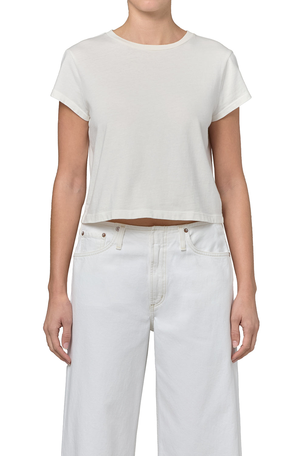 AGOLDE Adine Shrunken Tee