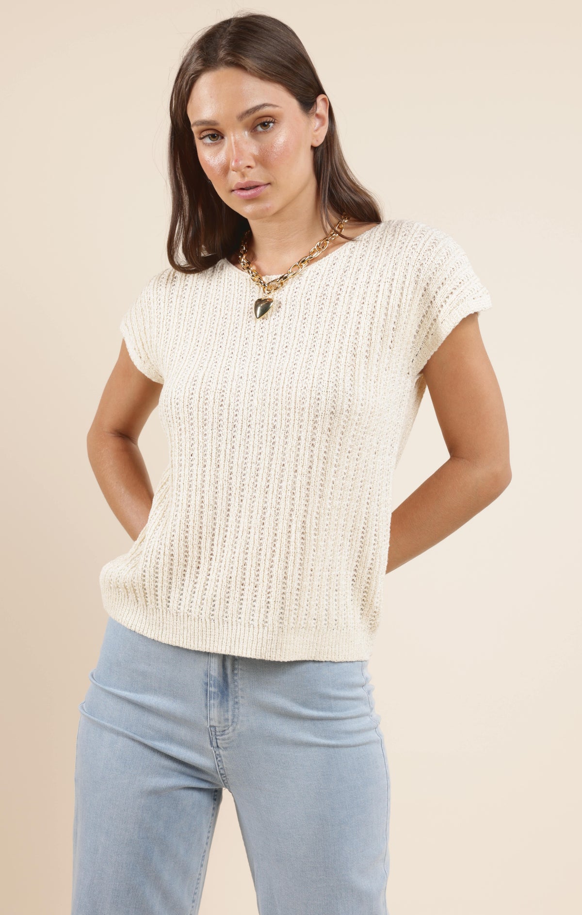 Sadie &amp; Sage Jolie Short Sleeve Sweater