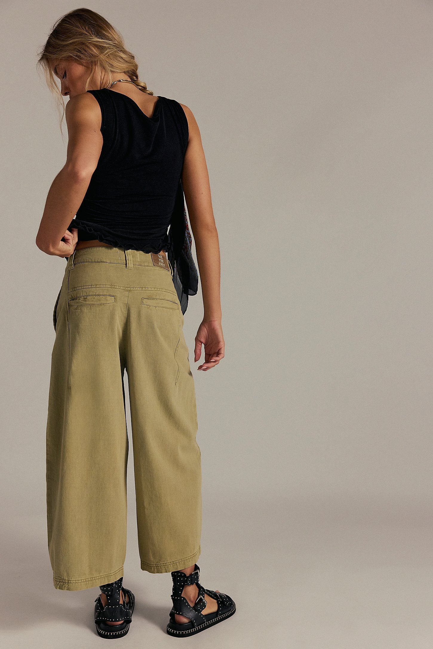 Free People Laydown Chino Aloe