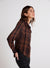 Bella Dahl Pleated Button Down Shirt in Autumn Ember Plaid