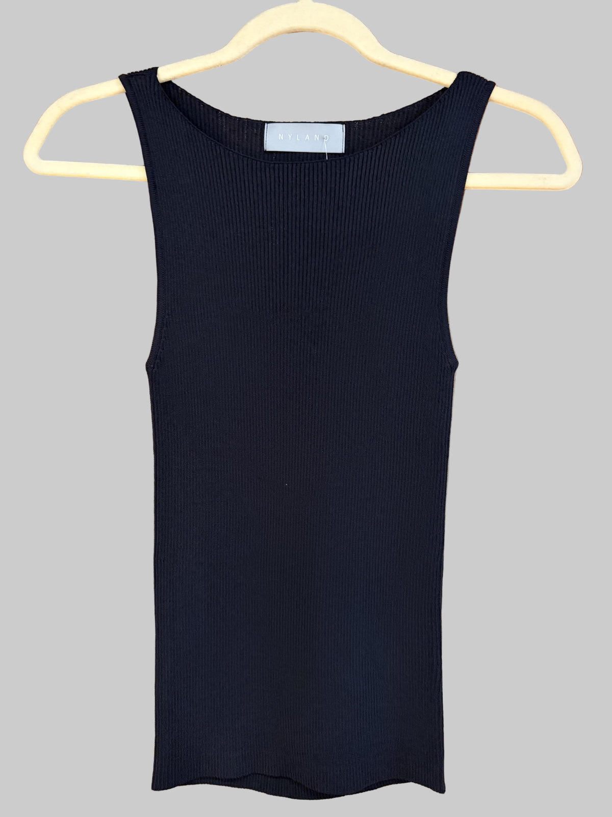 NYLAND Sigi Boat Neck Sleeveless Sweater Top Ink