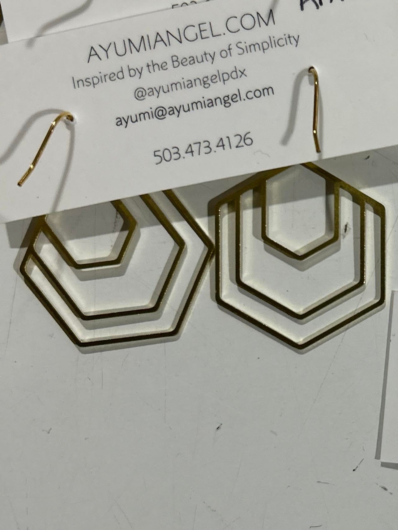 Ayumi Angel Limited Edition Geo Drop Earrings