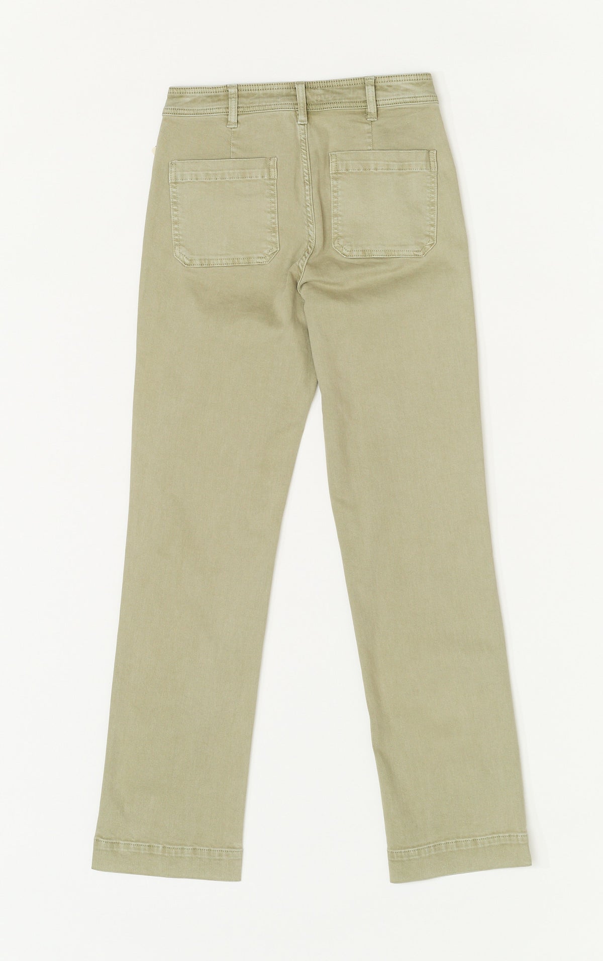 OAT Mid Rise Straight Leg with Welt Pocket in Light Eco Olive
