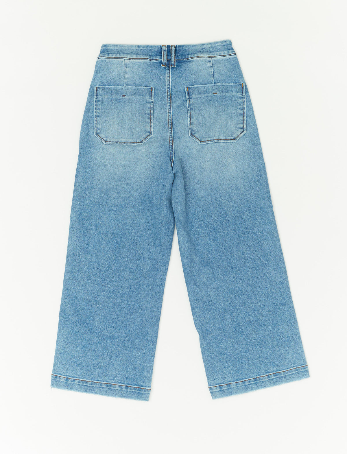 OAT High Rise Sailor Wide Leg Jeans in  Ophelia Medium Wash