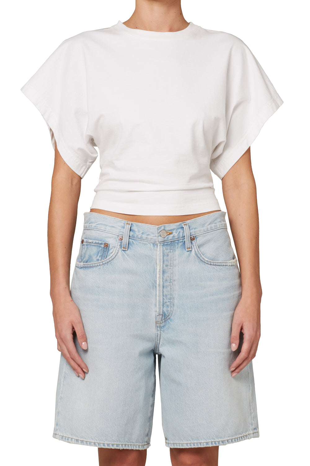AGOLDE Britt Tee White
