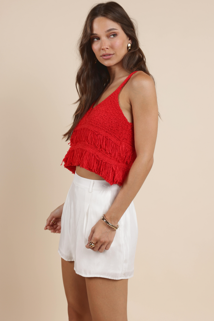 Sadie &amp; Sage Luci Fringe Sweater Tank